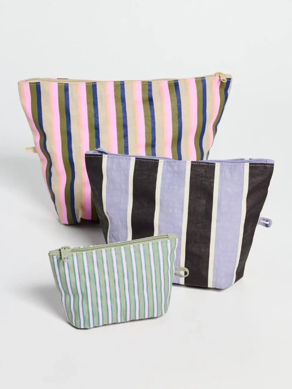 NWT Baggu Go Pouch Set - Candy Shop Stripes